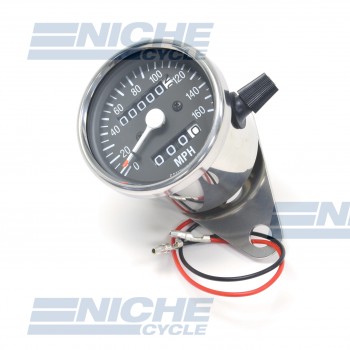 Mini Speedometer Gauge 160 MPH - 2.1:1 Ratio 58-43664