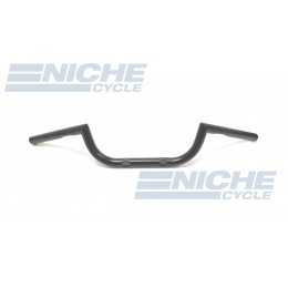 Handlebar - 1" Reverse Clubman Type Black - Dimpled 07-12559