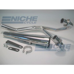 Kawasaki GPZ 305 83-85 MAC 2-Into-1 Chrome Megaphone Exhaust System 002-1203