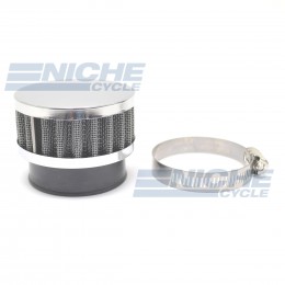 54mm Chrome End Cap Air Filter 12-50354