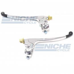 Honda Style Clutch & Brake Levers w/Mirror Mount & Switch Hole 32-69800