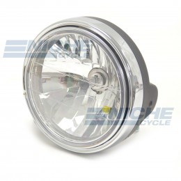 7" Headlight Assembly - Black/Chrome 66-64199