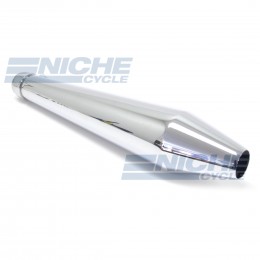 19" Chrome Hooligan Cafe Muffler 80-84032