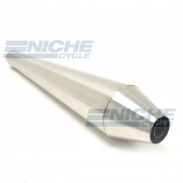 Muffler 18" Quiet Core Reverse Cone 1.375" MC-1375-18-Q-SS