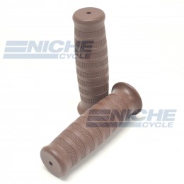 Grip Set - TPR Soft 7/8" - Brown HT-221BRO