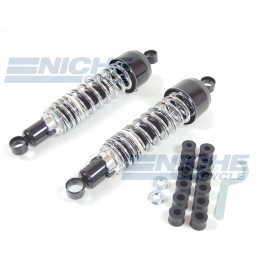 Vintage Japanese Rear Shock Set Black/Chrome 17-05572