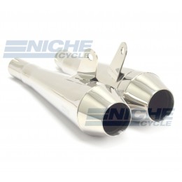 Thruxton 1200 2016-On 304SS Polished Mufflers MC-CN-TPW-BRT