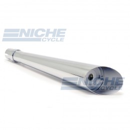 24" Chrome Roadhawk Slash Cut Muffler 80-84020