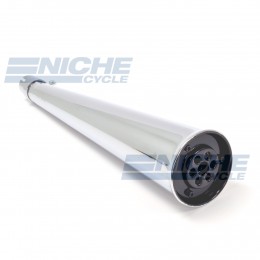 24" Chrome Flared Widemouth Megaphone Muffler - Left Side 80-84015