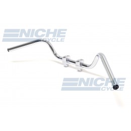 Handlebar - 1" Low Buckhorn Chrome 07-12510