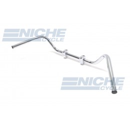 Handlebar - 1" WideBar Chrome-Dimp 07-12528