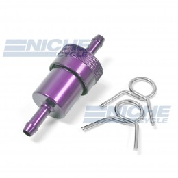 Fuel Filter- Inline CNC Purple 1/4" 14-34473