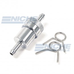 Fuel Filter- Inline Die-Cast Chrome 5/16 14-34460