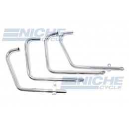 Honda CB500/4 CB550 4-4 Drag Pipes TT Chrome Exhaust System 001-0606