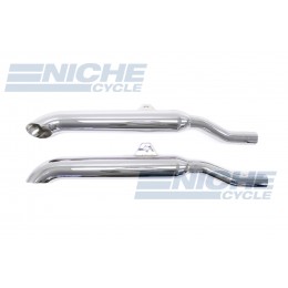 Honda GL1000 Gold Wing 1000 Touring Performance Mufflers Chrome Turndown 001-1715