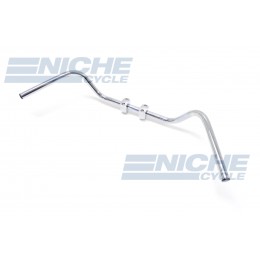 Handlebar - 1" High Western Chrome-Dimp 07-12557