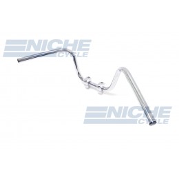 Handlebar - 8" V Apes Dimpled Chrome 07-93435