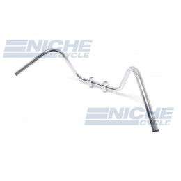 Handlebar - 1" High Buckhorn Chrome-Dimp 07-12522