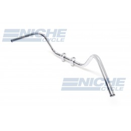 Handlebar - 1" Med Buckhorn Chrome-Dimp 07-12521