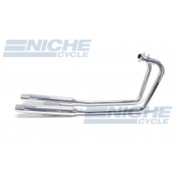 Yamaha XS650 MAC 2-Into-2 Chrome Taper Exhaust System 004-0121