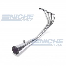 Honda CB350/4 Four MAC 4-Into-1 Chrome Megaphone Exhaust System 001-0401