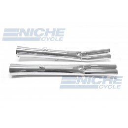 Kawasaki KZ900 Performance Exhaust Motorcycle Mufflers Flare Tip Chrome  002-0411