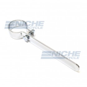 1-5/8” Chrome Clamp - 6” Straight Bracket