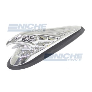 Chrome "Live To Ride" Eagle Fender Emblem 07-83230