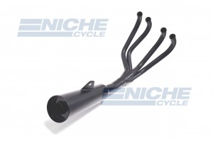 Honda CB500/4 CB550 MAC 4-Into-1 Black Canister Exhaust System 201-0601