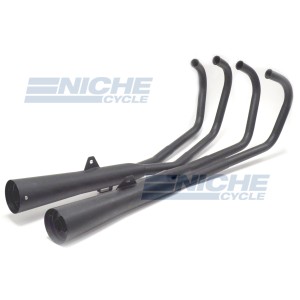 Honda CB900 CB1000 4-Into-2 Black Megaphone Exhaust System 201-3109