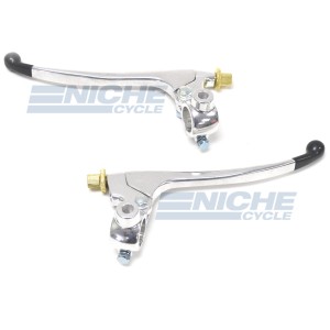 Honda Style Clutch & Brake Levers w/Mirror Mount & Switch Hole 32-69800