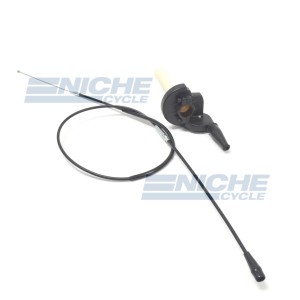 Quick Action Throttle Assembly With Cable - Black 44-97751
