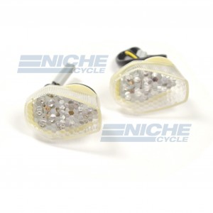 Front Fairing Mounted LED Clear Turn Signals - Suzuki 61-89580