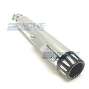 16" Chrome Black Tip Canister Muffler 80-25340