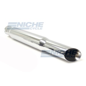 15" Chrome Shorty Slash Cut Muffler 80-45700