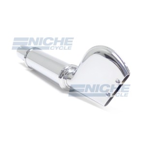 Short Chrome Sharkfin Muffler 80-75161