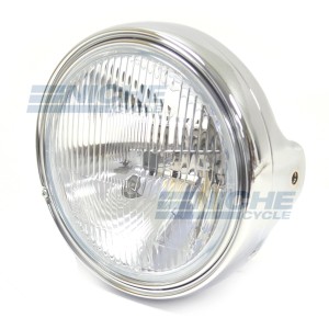 7.5" Side Mount Complete Headlight Assembly Chrome ECE 8K7-H-E/C