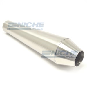 Muffler 12" Perf Core Reverse Cone 1.75" MC-1750-12-SS