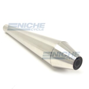 Muffler 18" Quiet Core Reverse Cone 1.375" MC-1375-18-Q-SS