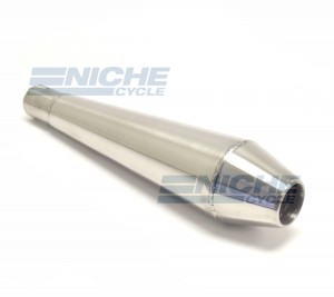 Reverse Cone 12" - Stainless Steel 1.0" Inlet ID - Brushed NCS-1000-12-SS