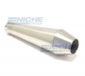 Reverse Cone 12" - Stainless Steel 1.75" Inlet ID - Brushed NCS-1750-12-SS