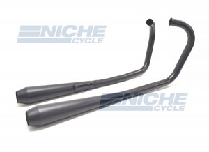 YAMAHA XS650 2-2 EXHAUST w/REVERSE CONE 2-Into-2 Reverse Cone Exhaust System MAC-22-Y650B