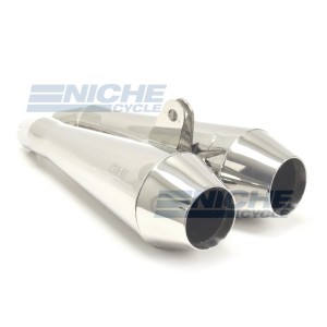 Bonne or T100 304SS Polished Muffler MC-CN-BVS