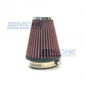 Universal Motorcycle High Performance Tapered Air Filter 2-1/4"" Inlet RC-1250-01