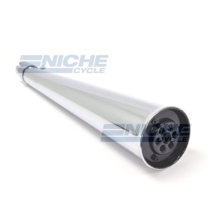 24" Chrome Flared Widemouth Megaphone Muffler - Left Side 80-84015