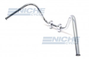 Handlebar - 1" Stk Harley 82 Chrome-Dimp 07-92432