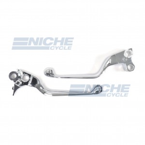 Chrome Wide Blade Lever Set - Harley Davidson 07-89040