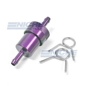 Fuel Filter- Inline CNC Purple 1/4" 14-34473