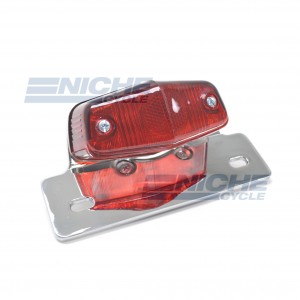 Classic Lucas-Style Replica Chrome 12-Volt Taillight  62-21521