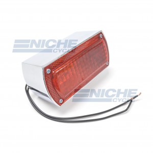 Old School Box Taillight - Chrome 62-30340